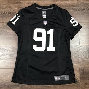 Nike On Field NFL Las Vegas Raiders CRAWFORD #91 Black Football Jersey Size M